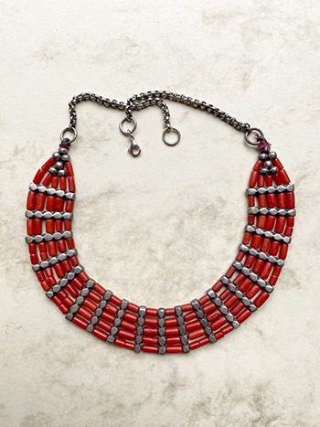 Prachtige set zilveren Tibetaanse choker en armband sieraden_ketting_39_1